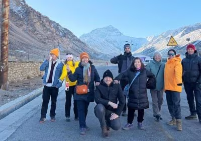 Traveler photo: The close-up view of Mount Everest from Everest Base camp, one of the most popular attractions among our guests. (December 2025)	