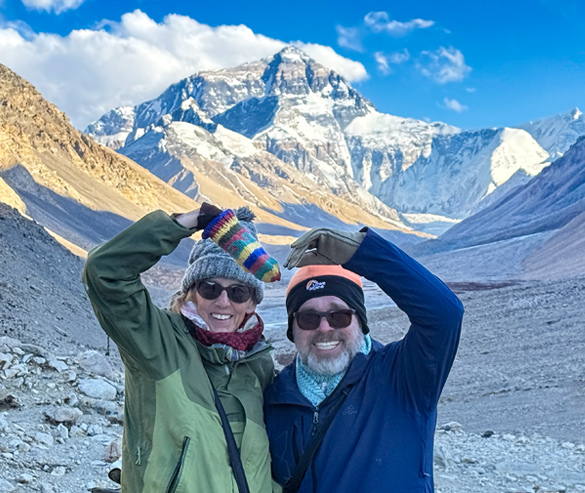 our guests feel thrills at tibet ebc