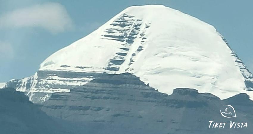 The sacred summit of Mount Kailash.
