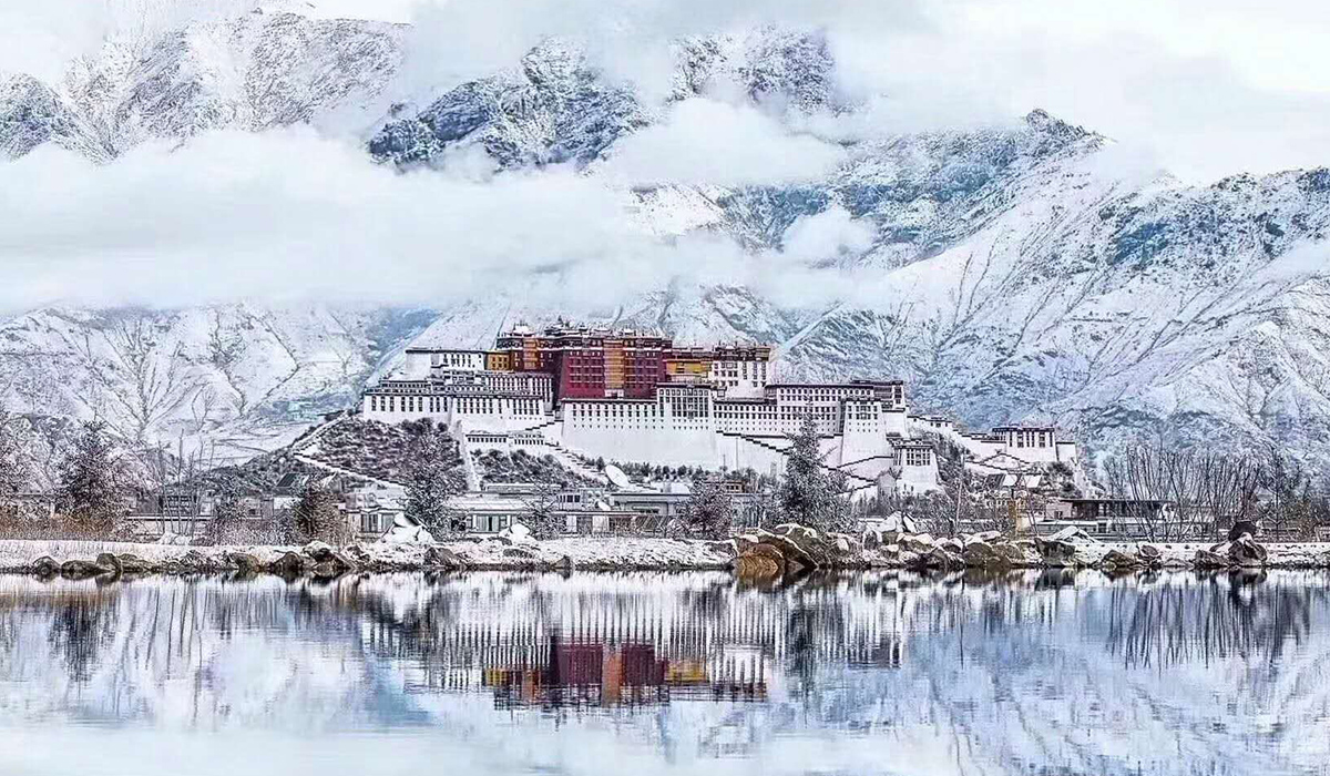 The Potala Palace in Snow
