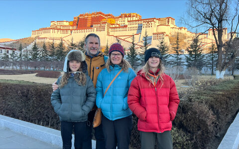 The Potala Place in Winter
