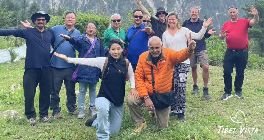 traveling with our local Tibetan guide