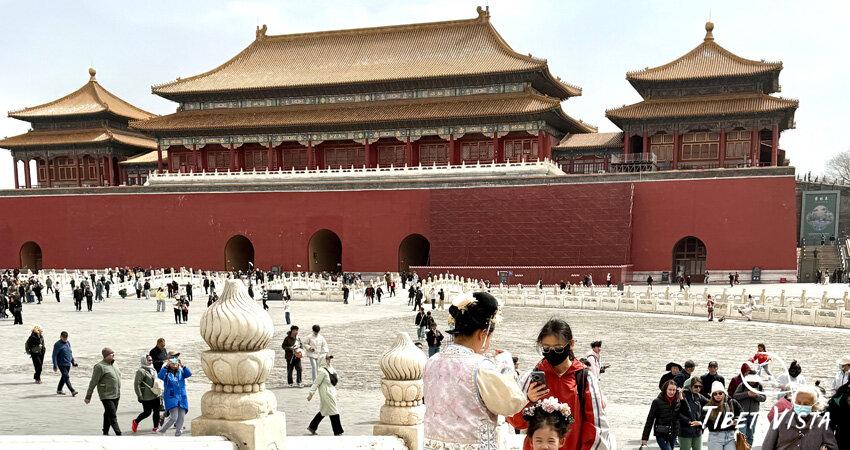 view of the Forbidden City in Beijing