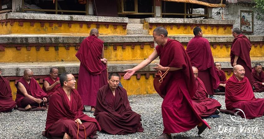 Watch the dramatic Tibetan monk debate at Sera Monastery